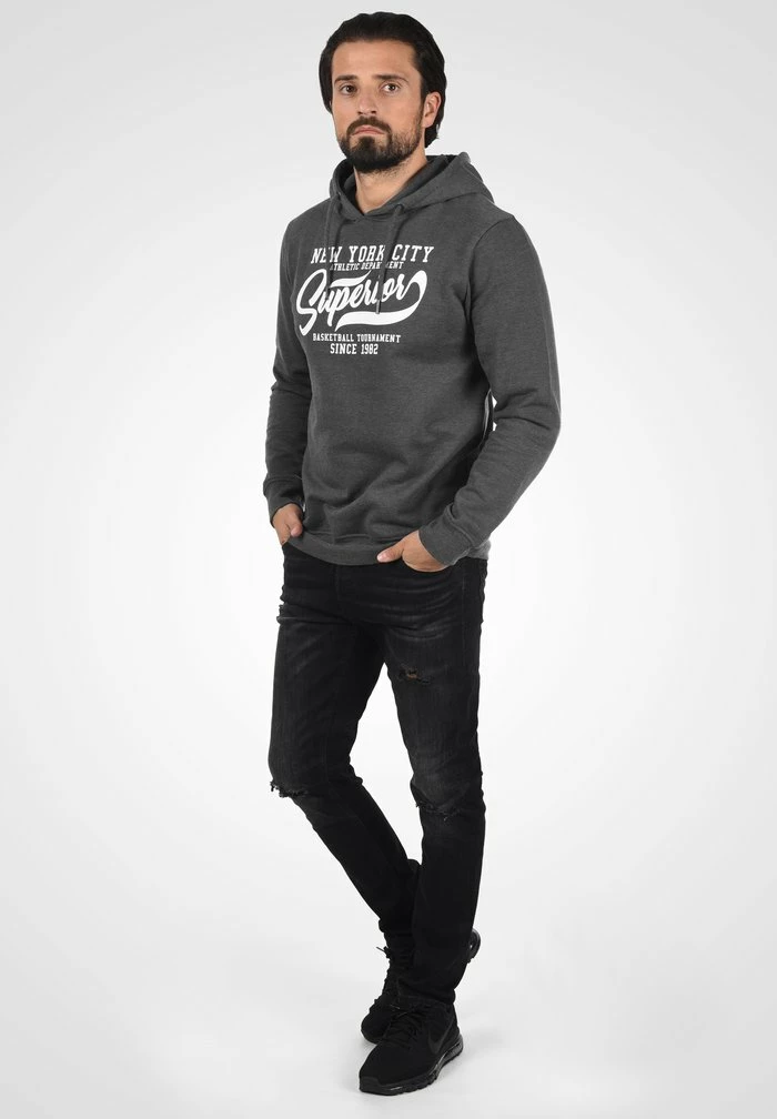 Promo 🎁 INDICODE 👖 JEANS IDGALILERI - Sweat à Capuche - Grey Mix 😉 – Image 2