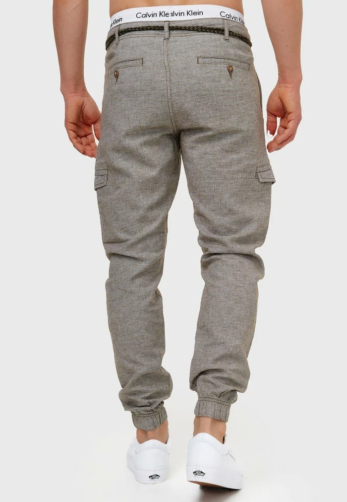 Meilleure vente 🥰 INDICODE 👖 JEANS BOOTH - Pantalon Cargo - Dark Olive 🔔 – Image 3