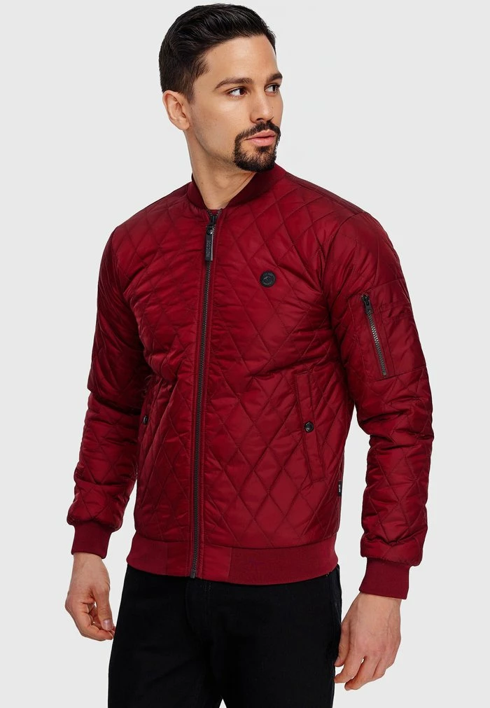 Bon marché 😉 INDICODE 👖 JEANS NOVAK - Veste Mi-saison - Bordeaux 🔥 – Image 7