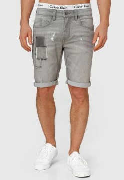 Promo 🛒 INDICODE 👖 JEANS ROBERTS - Short En Jean - Lt Grey ⌛