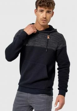 Meilleure vente 😀 INDICODE 👖 JEANS SAUNDERS - Sweat à Capuche - Black 🎁