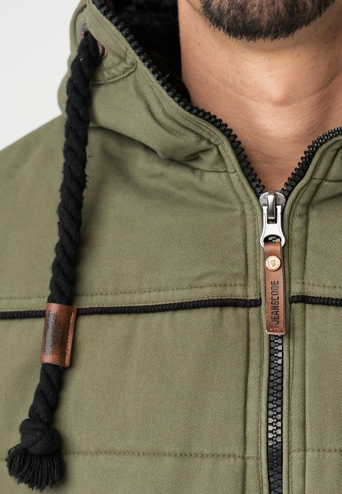 De gros 🛒 INDICODE 👖 JEANS Veste Mi-saison - Army 🛒 – Image 5