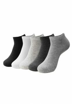 Promo 😉 INDICODE 👖 JEANS 5 PACK - Chaussettes - Black White Grey 🤩