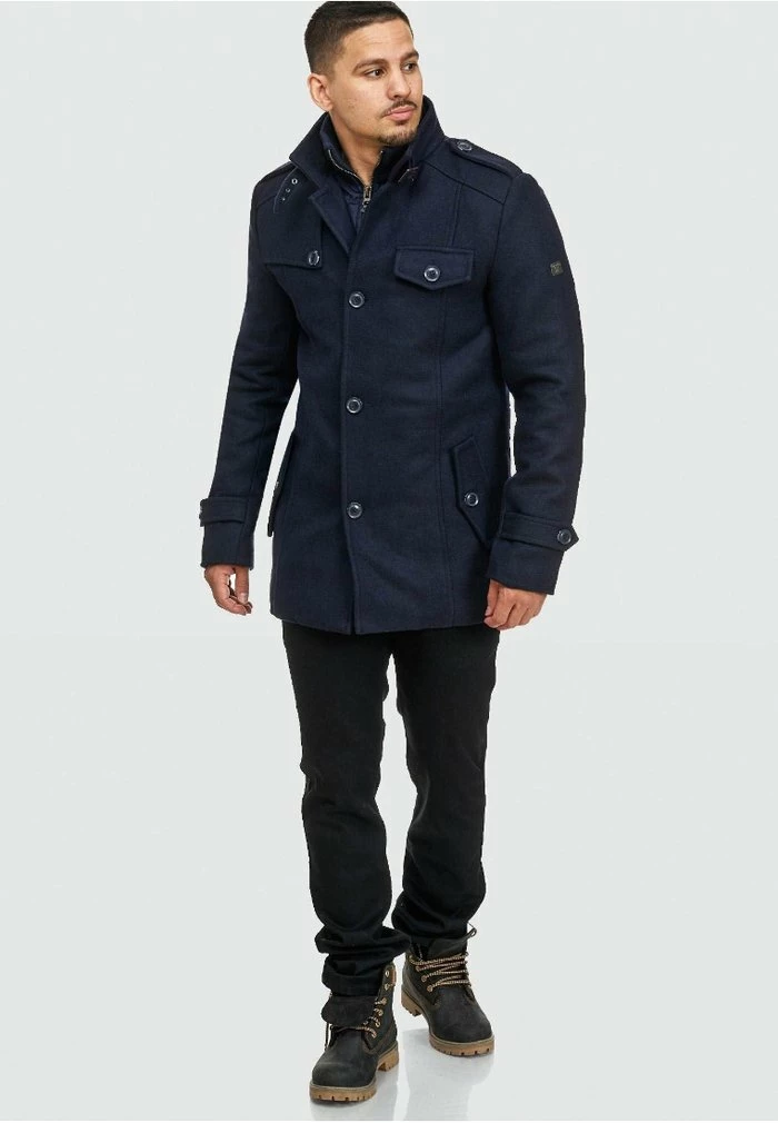 Vente flash 🥰 INDICODE 👖 JEANS BRANDAN - Manteau Court - Dark Blue 😉 – Image 2