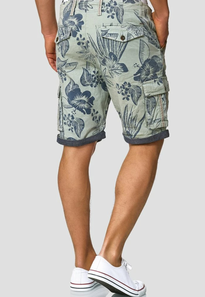 Promo ❤️ INDICODE 👖 JEANS ALBERT - Short - Turquoise 💯 – Image 3