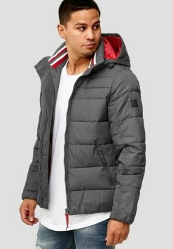 Vente flash ❤️ INDICODE 👖 JEANS PHILPOT - Veste D'hiver - Dark Grey 🎁