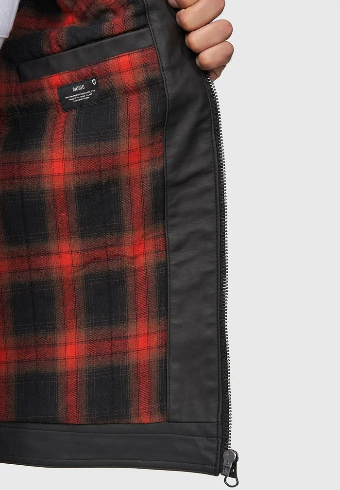 Meilleur prix 🤩 INDICODE 👖 JEANS MANUEL - Veste En Similicuir - Black 😍 – Image 5