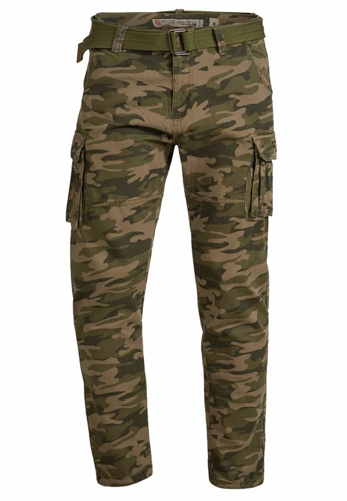Nouveau ⭐ INDICODE 👖 JEANS WILLIAM - Pantalon Cargo - Dired Camouflage 🌟 – Image 4