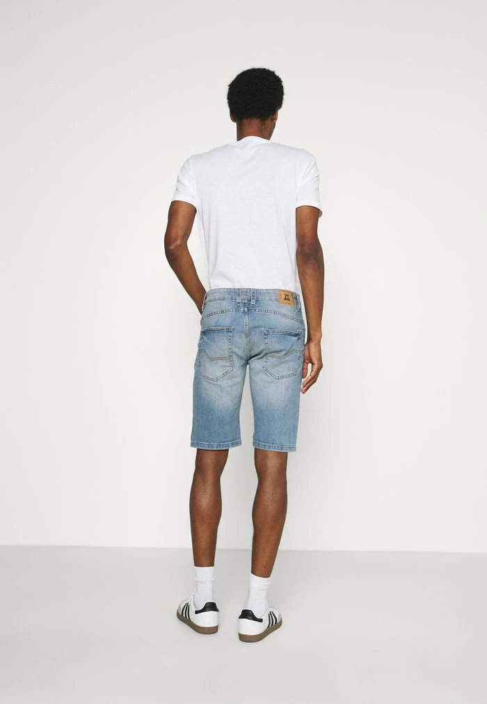 Grosses soldes 😍 INDICODE 👖 JEANS FABRIC PATCH AVILA - Short En Jean - Blue Wash 🔥 – Image 3