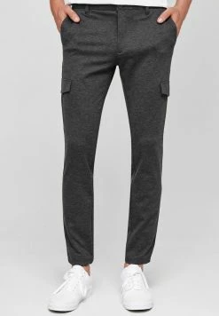Budget 🤩 INDICODE 👖 JEANS SUPER STRETCH ECKHART - Pantalon Cargo - Charcoal Mix 🎉