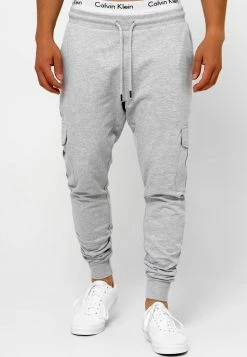 Meilleure vente 😉 INDICODE 👖 JEANS BENDNER - Pantalon Cargo - Lt Grey Mix 🛒