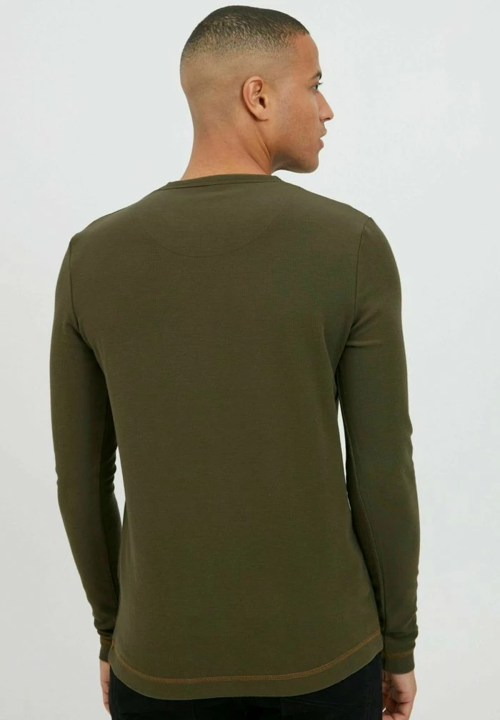 Nouveau 😀 INDICODE 👖 JEANS IDAMBROSIUS - T-shirt à Manches Longues - Army ✨ – Image 3