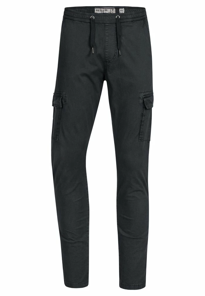 Nouveau 👍 INDICODE 👖 JEANS BROADWICK - Pantalon Cargo - Black 😉 – Image 6