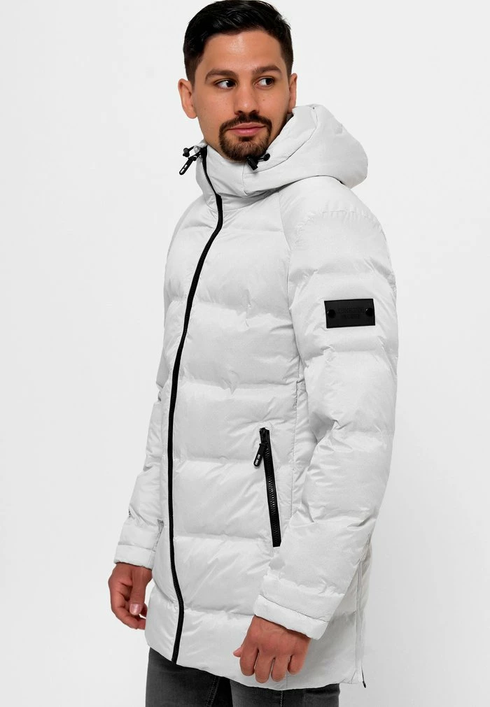 Nouveau ✔️ INDICODE 👖 JEANS Veste D'hiver - Offwhite ❤️ – Image 4