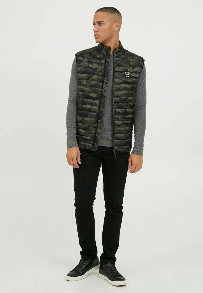 Vente flash 👏 INDICODE 👖 JEANS IDDAVIDE - Veste Sans Manches - Dired Camouflage 👍 – Image 2