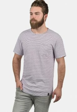 Meilleure vente 🥰 INDICODE 👖 JEANS IDALBIN - T-shirt Imprimé - Wine 🥰