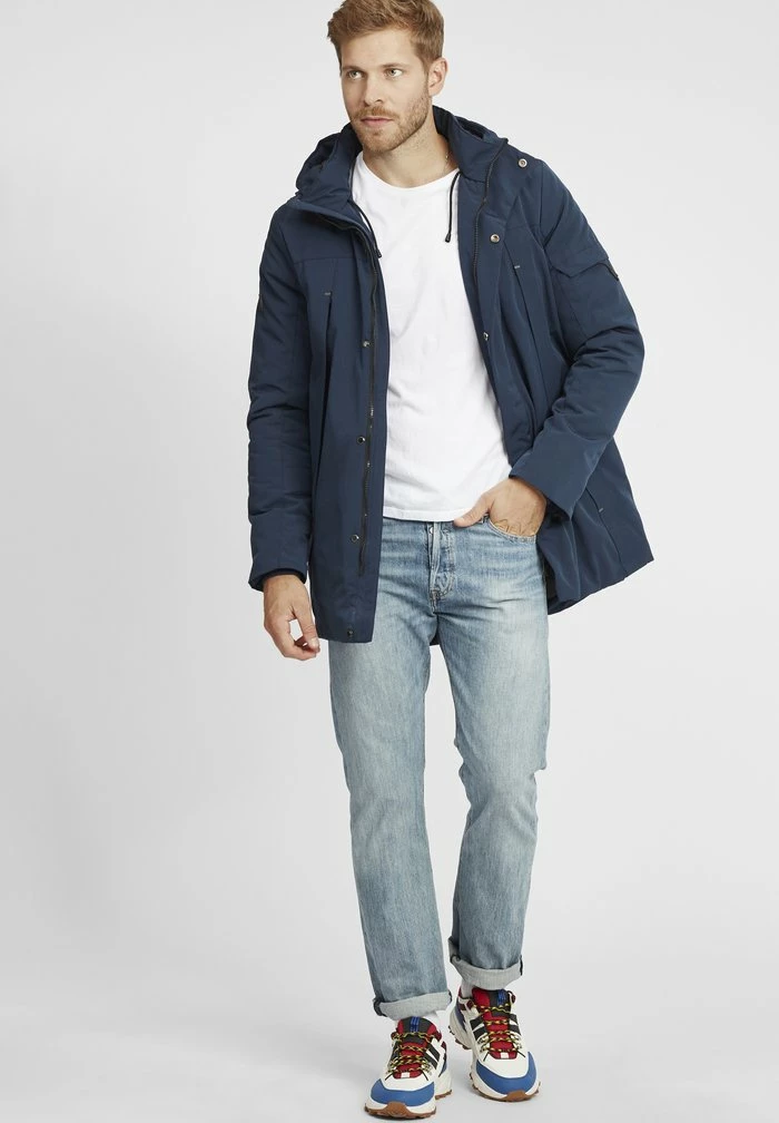 De gros ✔️ INDICODE 👖 JEANS IDRADER - Veste D'hiver - Navy 🧨 – Image 2