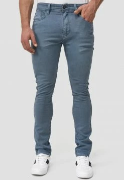 De gros 🛒 INDICODE 👖 JEANS MILOS - Jean Slim - China Blue 🤩