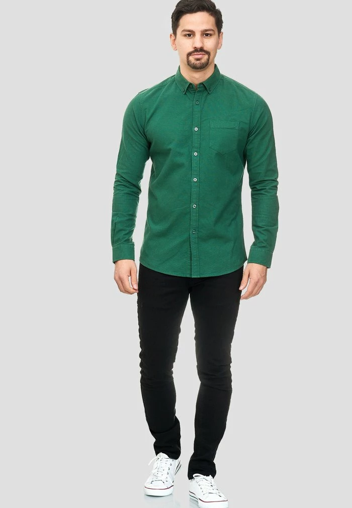 Bon marché 🎁 INDICODE 👖 JEANS MANORWAY - Chemise - Smoke Pine 🧨 – Image 2