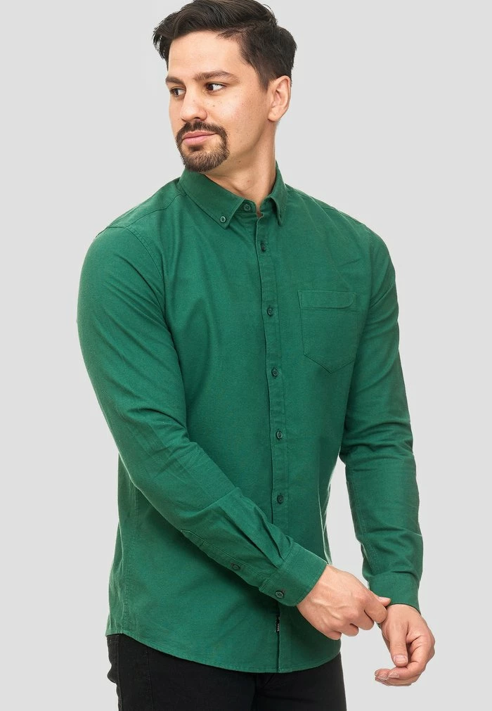 Bon marché 🎁 INDICODE 👖 JEANS MANORWAY - Chemise - Smoke Pine 🧨