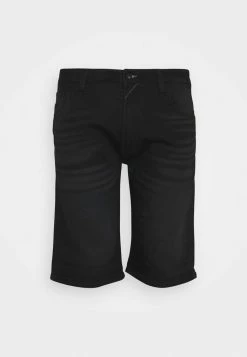 Le moins cher ❤️ INDICODE 👖 JEANS KEN PLUS - Short En Jean - Black ⌛