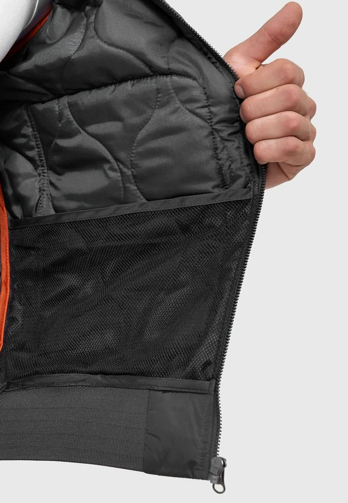 Meilleure affaire 🎁 INDICODE 👖 JEANS HICKMAN - Blouson Bomber - Raven 💯 – Image 4