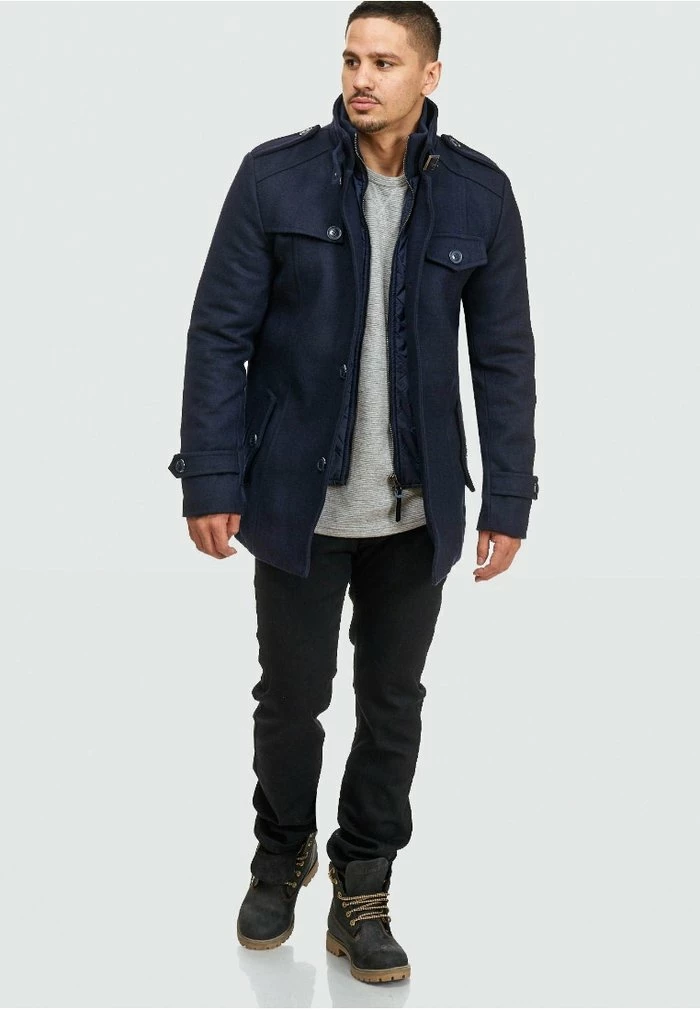 Vente flash 🥰 INDICODE 👖 JEANS BRANDAN - Manteau Court - Dark Blue 😉 – Image 8