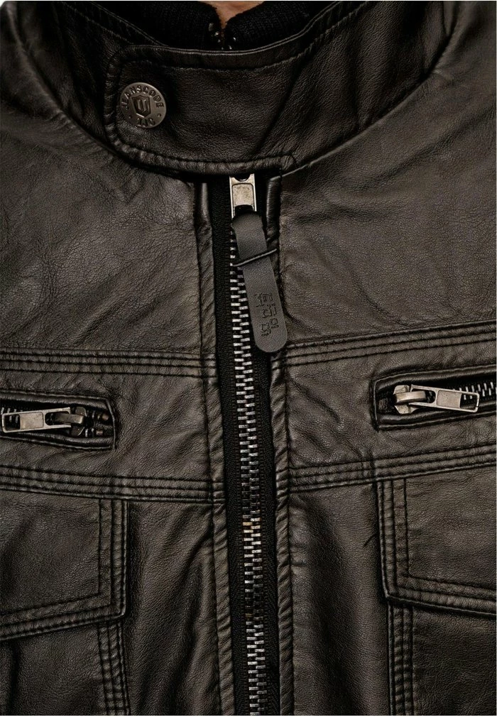 Grosses soldes 🎉 INDICODE 👖 JEANS INCO - Veste En Similicuir - Schwarz 👏 – Image 4