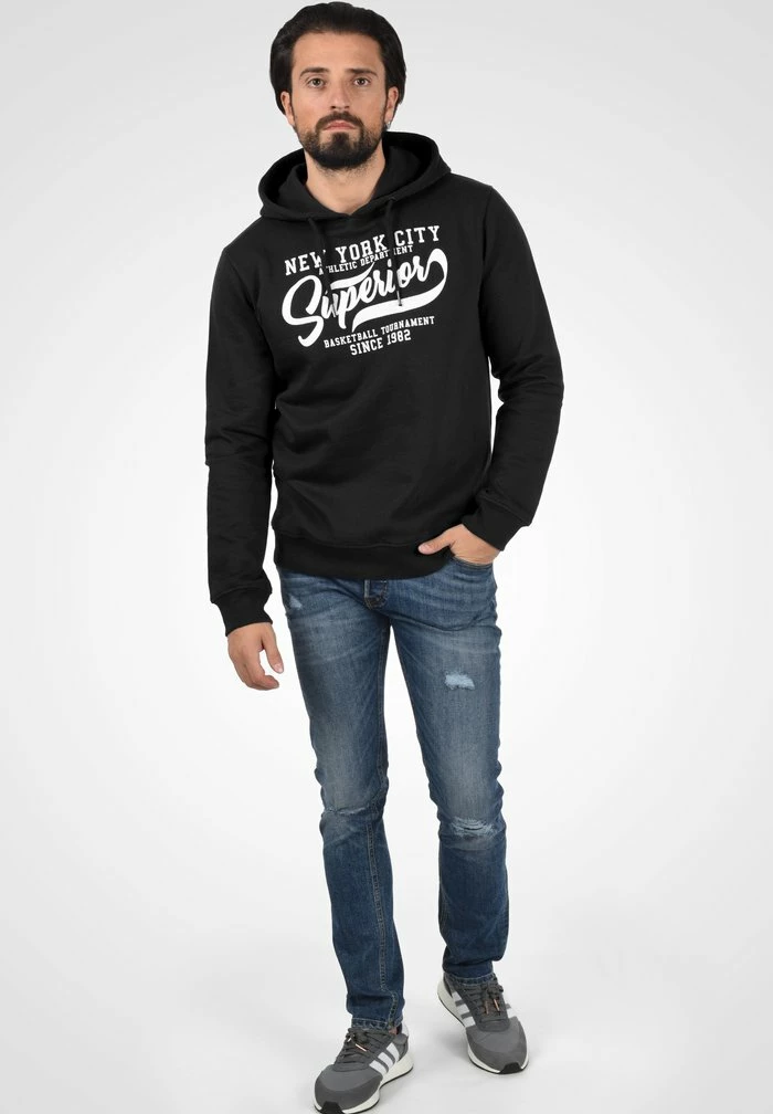 Meilleure affaire 🥰 INDICODE 👖 JEANS IDGALILERI - Sweat à Capuche - Black 🧨 – Image 2
