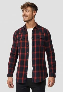 Offres 🧨 INDICODE 👖 JEANS ALTIN - Chemise - Tomato 🥰