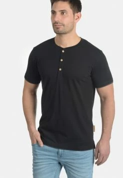 Meilleure affaire ⌛ INDICODE 👖 JEANS IDTONY - T-shirt Basique - Black 🎁