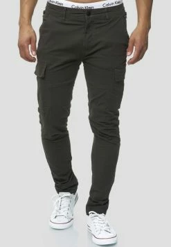 Promo 🤩 INDICODE 👖 JEANS Pantalon Cargo - Anthracite 👍