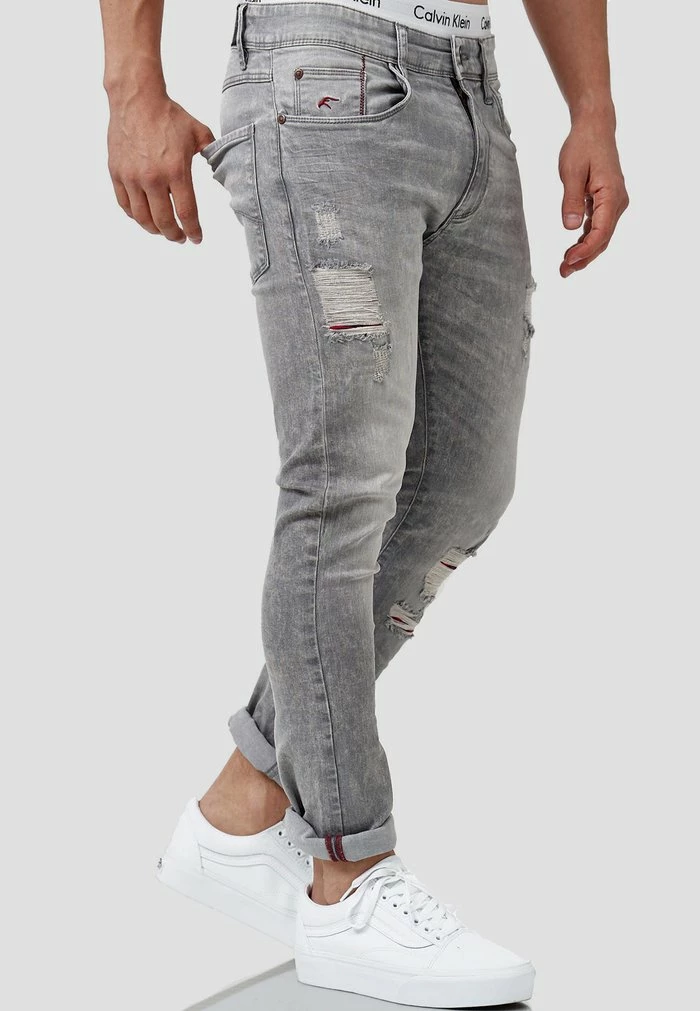 Nouveau 🎉 INDICODE 👖 JEANS RALPH - 👖 JEANS Skinny - Vintage Grey ❤️ – Image 4
