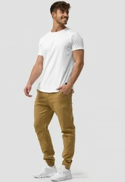 Le moins cher 🔔 INDICODE 👖 JEANS ZANNES - Jean Slim - Amber 🛒