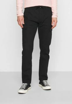 Grosses soldes ❤️ INDICODE 👖 JEANS LASSO - Pantalon Cargo - Black 🤩