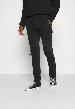 Offres ⌛ INDICODE 👖 JEANS WEAVER - Jean Slim - Black ❤️