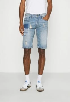 Grosses soldes 😍 INDICODE 👖 JEANS FABRIC PATCH AVILA - Short En Jean - Blue Wash 🔥