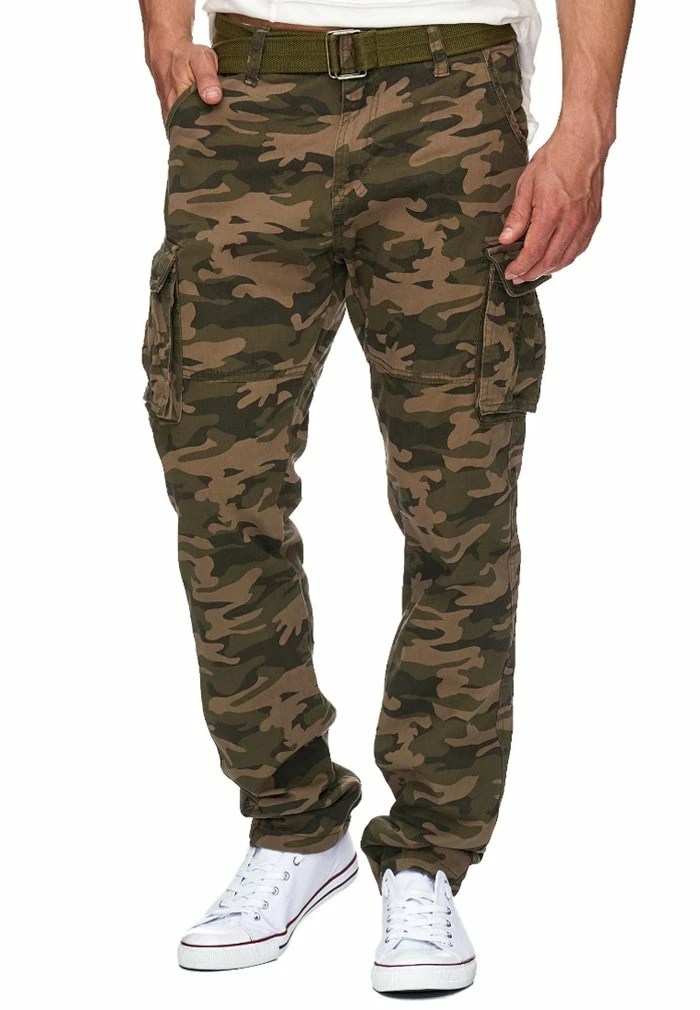 Nouveau ⭐ INDICODE 👖 JEANS WILLIAM - Pantalon Cargo - Dired Camouflage 🌟 – Image 2