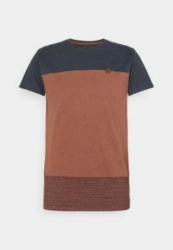 Coupon ⭐ INDICODE 👖 JEANS HAMMOND - T-shirt Imprimé - Rootbeer 😉