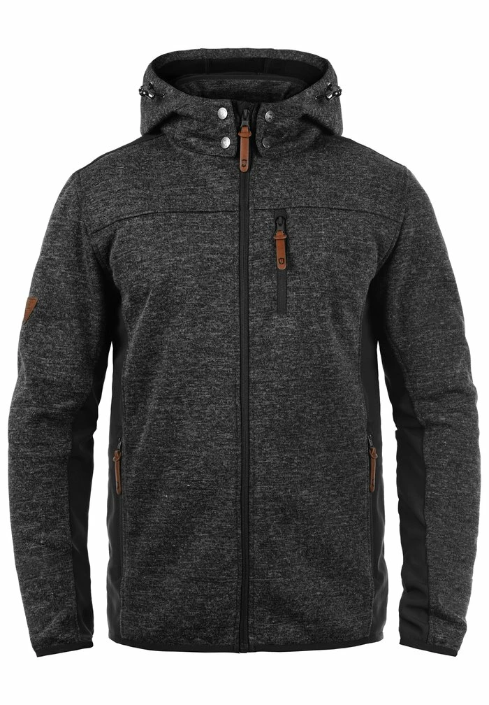 Meilleure vente 😍 INDICODE 👖 JEANS IDGROSVENOR - Sweat à Capuche Zippé - Charcoal 🧨 – Image 3