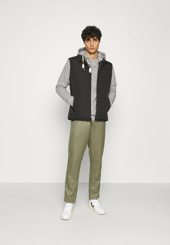 Top 10 👍 INDICODE 👖 JEANS NEVILLY - Sweat à Capuche - Light Grey Mix 😉 – Image 2