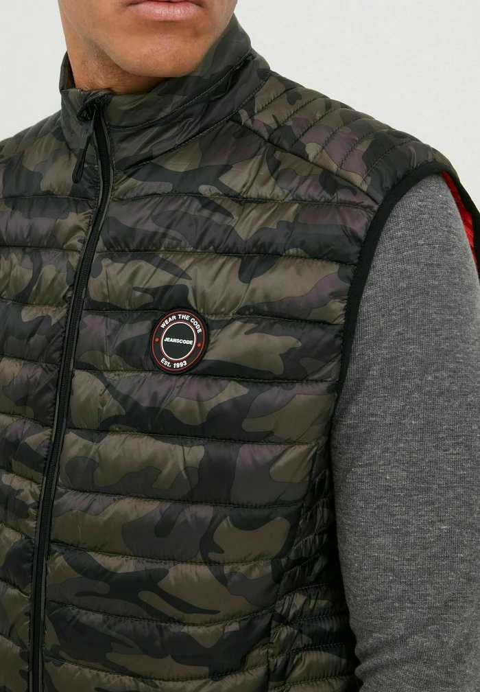 Vente flash 👏 INDICODE 👖 JEANS IDDAVIDE - Veste Sans Manches - Dired Camouflage 👍 – Image 4