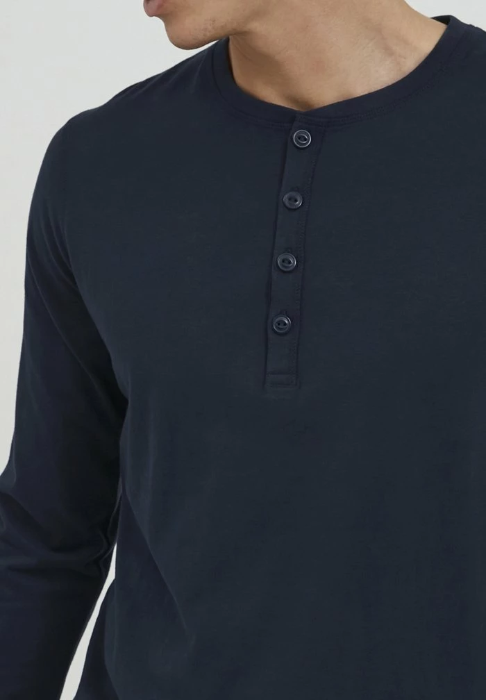 Le moins cher 💯 INDICODE 👖 JEANS IDARMANDO - T-shirt à Manches Longues - Navy 😀 – Image 4