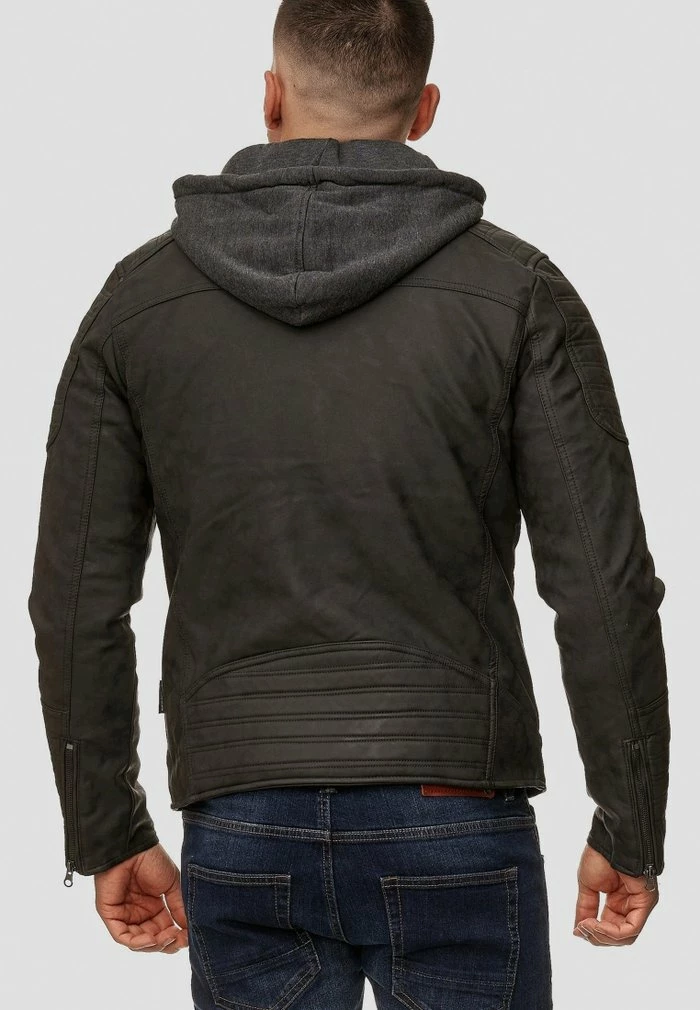 Offres 🥰 INDICODE 👖 JEANS MIGUEL - Veste En Similicuir - Black 🔔 – Image 3