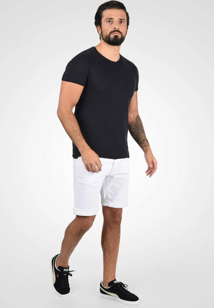 Bon marché ✨ INDICODE 👖 JEANS IDQUENTIN - Short En Jean - Off-white ✔️ – Image 2