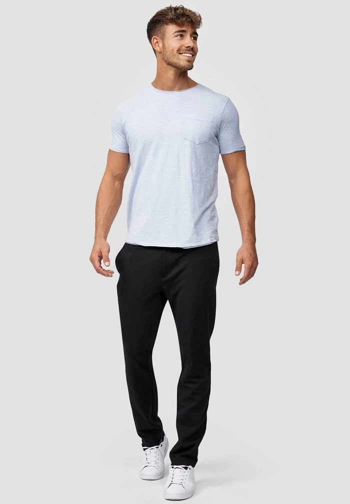 Budget ❤️ INDICODE 👖 JEANS WILBUR - T-shirt Imprimé - Light Blue 😍 – Image 2