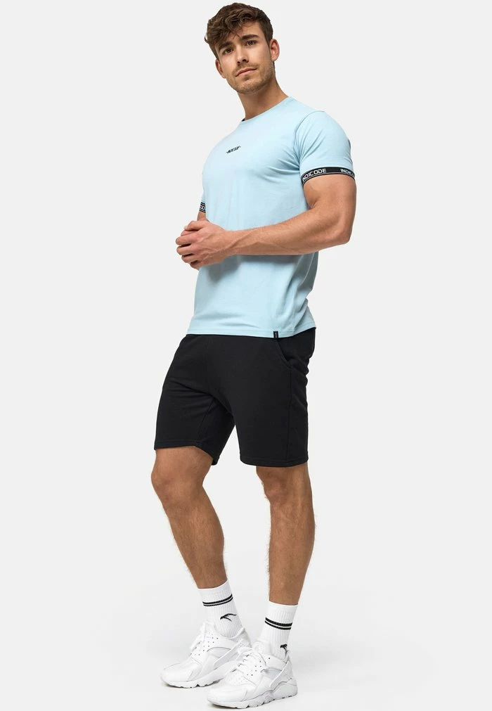 Promo 🧨 INDICODE 👖 JEANS LUTZY - T-shirt Imprimé - Blue Wave ⭐ – Image 2