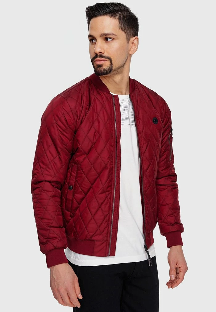 Bon marché 😉 INDICODE 👖 JEANS NOVAK - Veste Mi-saison - Bordeaux 🔥