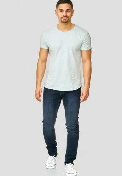 Remise 👏 INDICODE 👖 JEANS WILBUR - T-shirt Imprimé - Palace Blue 💯