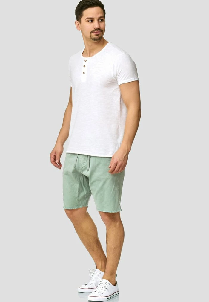 Meilleure vente 🔔 INDICODE 👖 JEANS CARVER - Short En Jean - Blue Surf 🔥 – Image 2